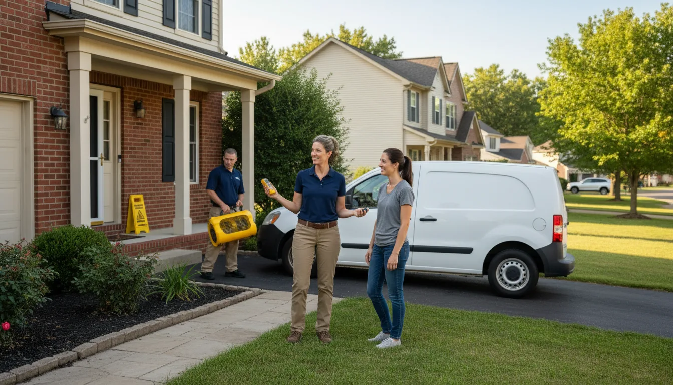 Water restoration image for Dehumidification And Cleanup Services in Damascus, AR